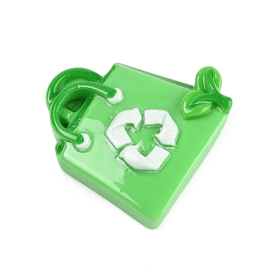 Environmental Protection Theme Opaque Resin Cabochons CRES-Z013-03C-1