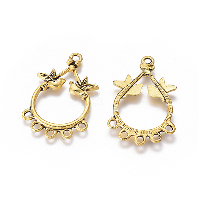 Tibetan Style Alloy Chandelier Components Links PALLOY-K209-02A-AG-1