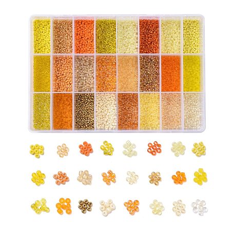288G 24 Colors Glass Seed Beads SEED-JQ0005-01C-2mm-1