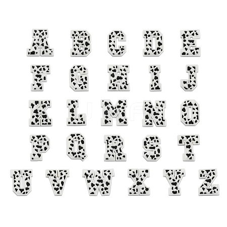 52Pcs 26 Styles PVC Plastic Cabochons FIND-CJ0002-58-1