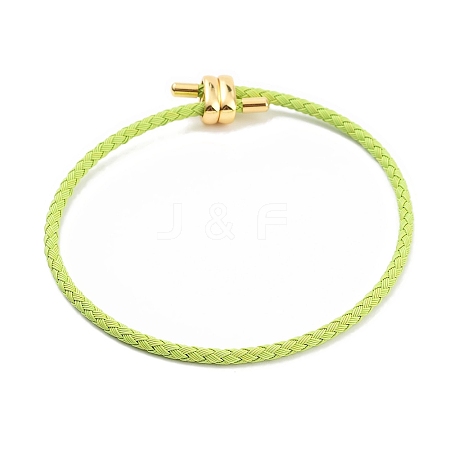 Braided Steel Wire Bracelets Making BJEW-H610-02G-01-1