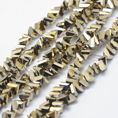 Electroplate Glass Beads Strands EGLA-J143-A-FP01-1