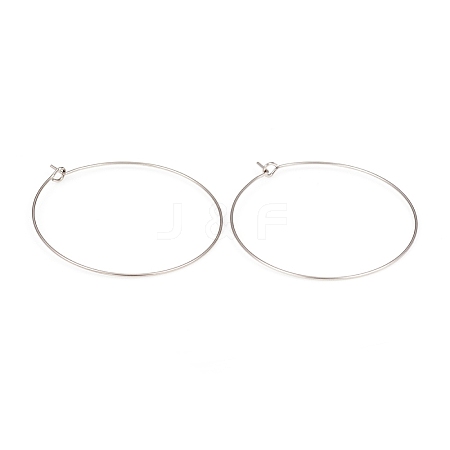 316L Surgical Stainless Steel Hoop Earring Findings STAS-G229-07P-05A-1