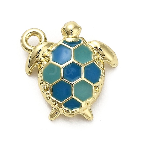 Alloy Enamel Pendants FIND-A051-05B-G-1