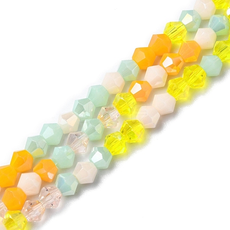 Electroplate Glass Beads Strands X1-EGLA-D018-02D-1