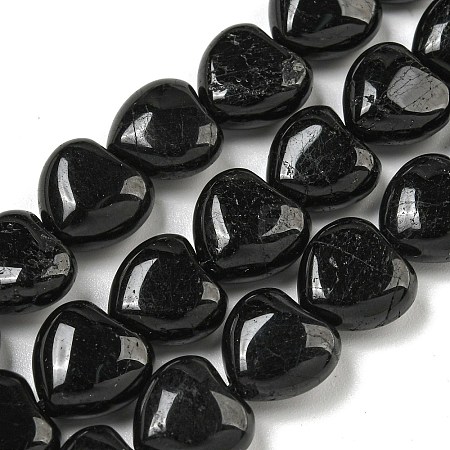 Natural Black Tourmaline Beads Strands G-H005-C12-01-1