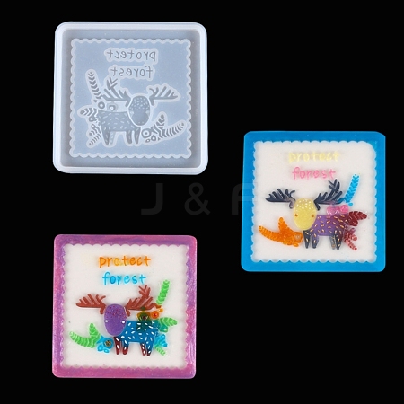 DIY Animal Coaster Silicone Molds DIY-G070-03A-1