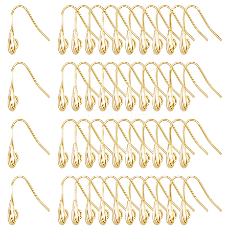 DICOSMETIC 60Pcs Brass Earring Hooks KK-DC0003-89-1