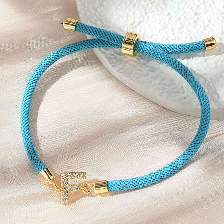 Adjustable Nylon Cord Bracelets BJEW-C096-01G-06-1