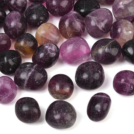 Natural Purple Fluorite Beads GG-CBAD0F6-B21-01-1