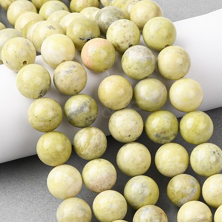 Natural Lemon Jade Beads Strands G-H343-D01-14mm-1
