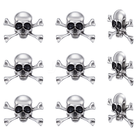 10Pcs Halloween Alloy Lapel Pin Backs for Backpack Clothes JEWB-UN0002-69B-1