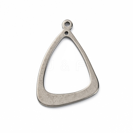 304 Stainless Steel 2-Loop Link Pendants STAS-WH0017-015-1