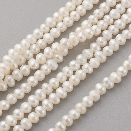 Natural Cultured Freshwater Pearl Beads Strands PEAR-G007-35-1