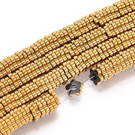 Electroplated Synthetic Non-magnetic Hematite Beads Strands G-T139-63C-1