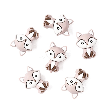 6Pcs Silicone Beads SIL-YW0002-15C-1