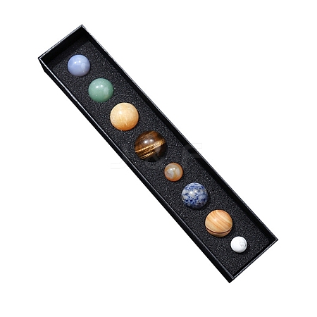Natural Gemstone Eight Planets of the Solar System Display Decorations G-F734-13-1