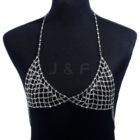 Alloy Crystal Rhinestone Sexy Bra Body Chain WG4C2C6-02-1