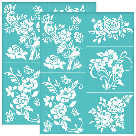 Self-Adhesive Silk Screen Printing Stencil DIY-WH0638-041-1