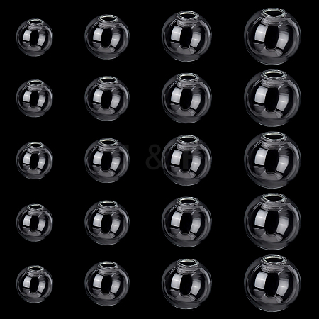 Round Mechanized Blown Glass Globe Ball Bottles BLOW-PH0001-10-1