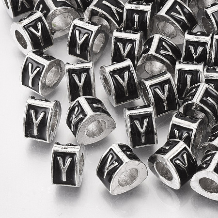 Alloy European Beads MPDL-S038-09Y-1