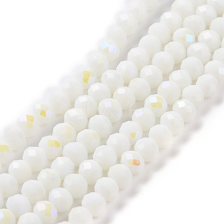 Electroplate Opaque Solid Color Glass Beads Strands LS-EGLA-A034-P10mm-L17-1
