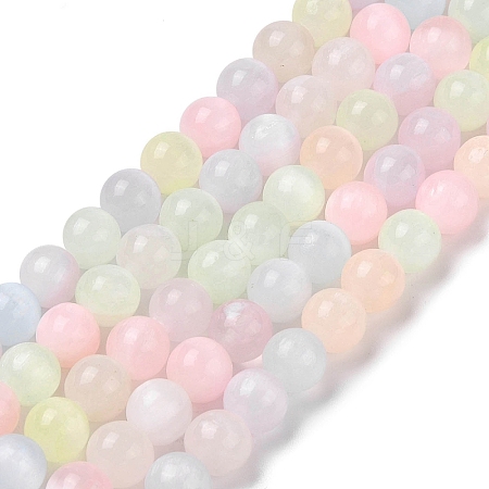 Macaron Color Natural Selenite Beads Strands G-Q162-A01-02B-02-1