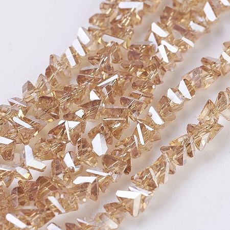 Electroplate Glass Beads Strands EGLA-J145-4mm-PL04-1