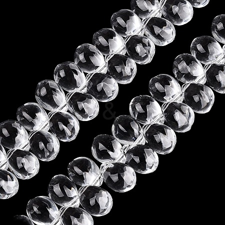 Transparent Glass Beads Strands X-GL-N005-02A-A01-1