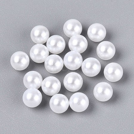 ABS Imitation Pearl Acrylic Beads OACR-S011-5mm-02-1
