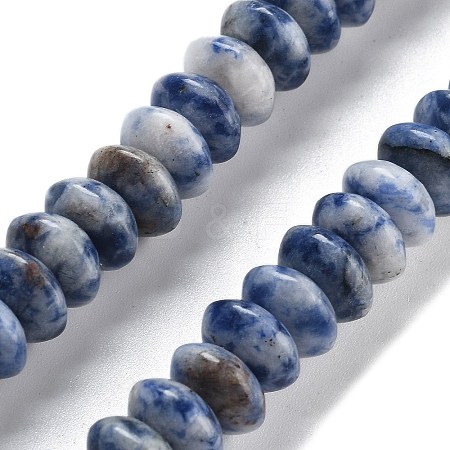 Natural Blue Spot Jasper Beads Strands G-P559-A15-02-1