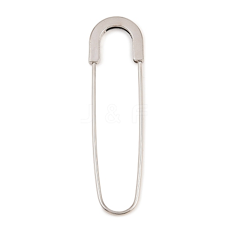 Alloy Extra Large Safety Pin Brooches PALLOY-P333-02P-1