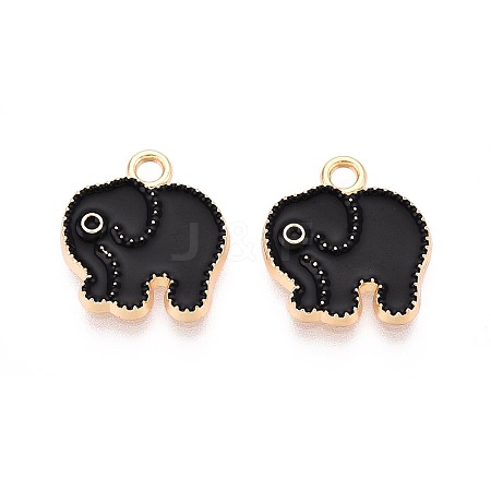 Alloy Enamel Charms PALLOY-T092-31G-01-1