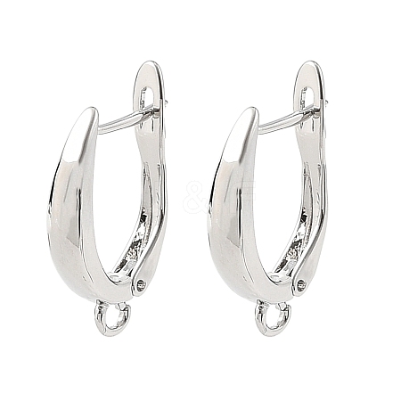 SHEGRACE Brass Hoop Earring Findings XGRQ79250-943P-1