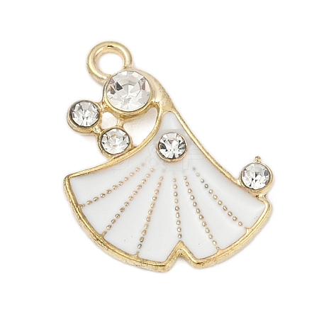 Alloy Enamel Pendants with Rhinestone FIND-Z070-07G-02-1