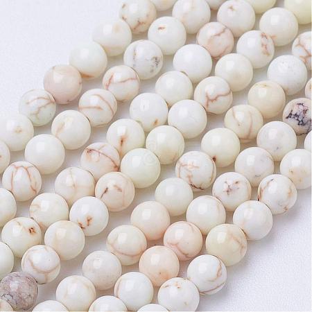 Natural Magnesite Bead Strands G-P286-10-3mm-1