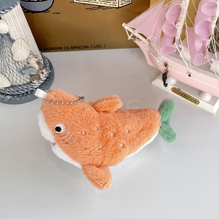 Cartoon Shark Cloth Plush Doll Pendant Decorations PW-WG79389-02-1