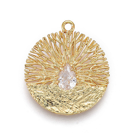 Brass Pendants KK-L177-15G-1