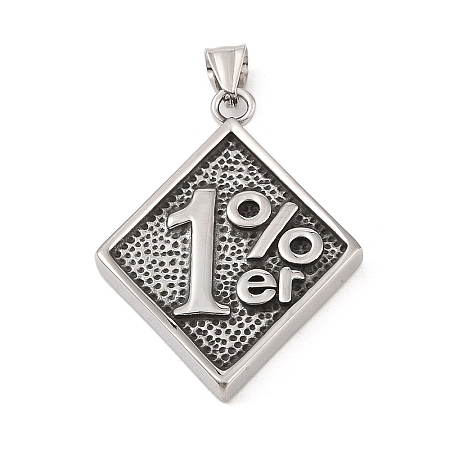 304 Stainless Steel Big Pendants STAS-S122-05AS-1