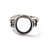 Adjustable 925 Sterling Silver Ring Components STER-C011-08AS-2