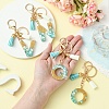 Transparent Epoxy Resin Pendant Keychains KEYC-FS00022-19-4