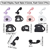 16Pcs 8 Style Spray Painted Alloy Pendants FIND-SC0001-90-2