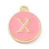 Golden Plated Alloy Enamel Charms ENAM-Q437-14X-1