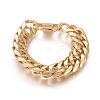 201 Stainless Steel Wheat Chain Bracelets BJEW-L665-05G-1