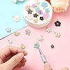25Pcs 25 Styles Light Gold Plated Alloy Enamel Pendants ENAM-YW0004-33-6