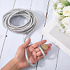 5M Braided Round PU Leather Jewelry Cord OCOR-GF0004-96B-04-3