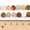 Natural Mixed Stone Flat Round Beads strands G-M454-B01-4