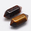 Faceted No Hole Natural Tiger Eye Healing Stones G-K034-20mm-04-1