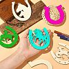 Unfinished Wood Horseshoe Cutouts WOOD-CJC0009-02-4