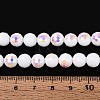 Electroplate Opaque Glass Beads Strands EGLA-N024-01A-A01-4